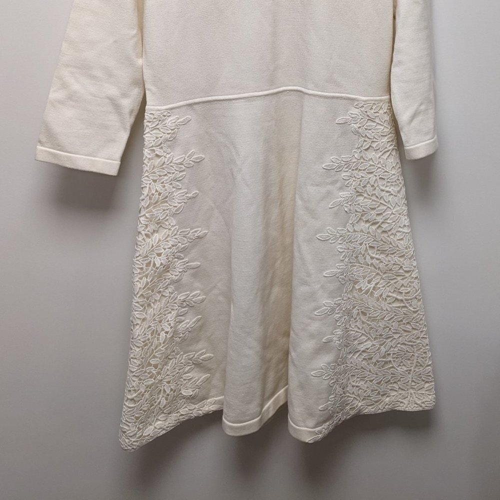 Cream long sleeve dress by Eliza J - Picture 2 of 7